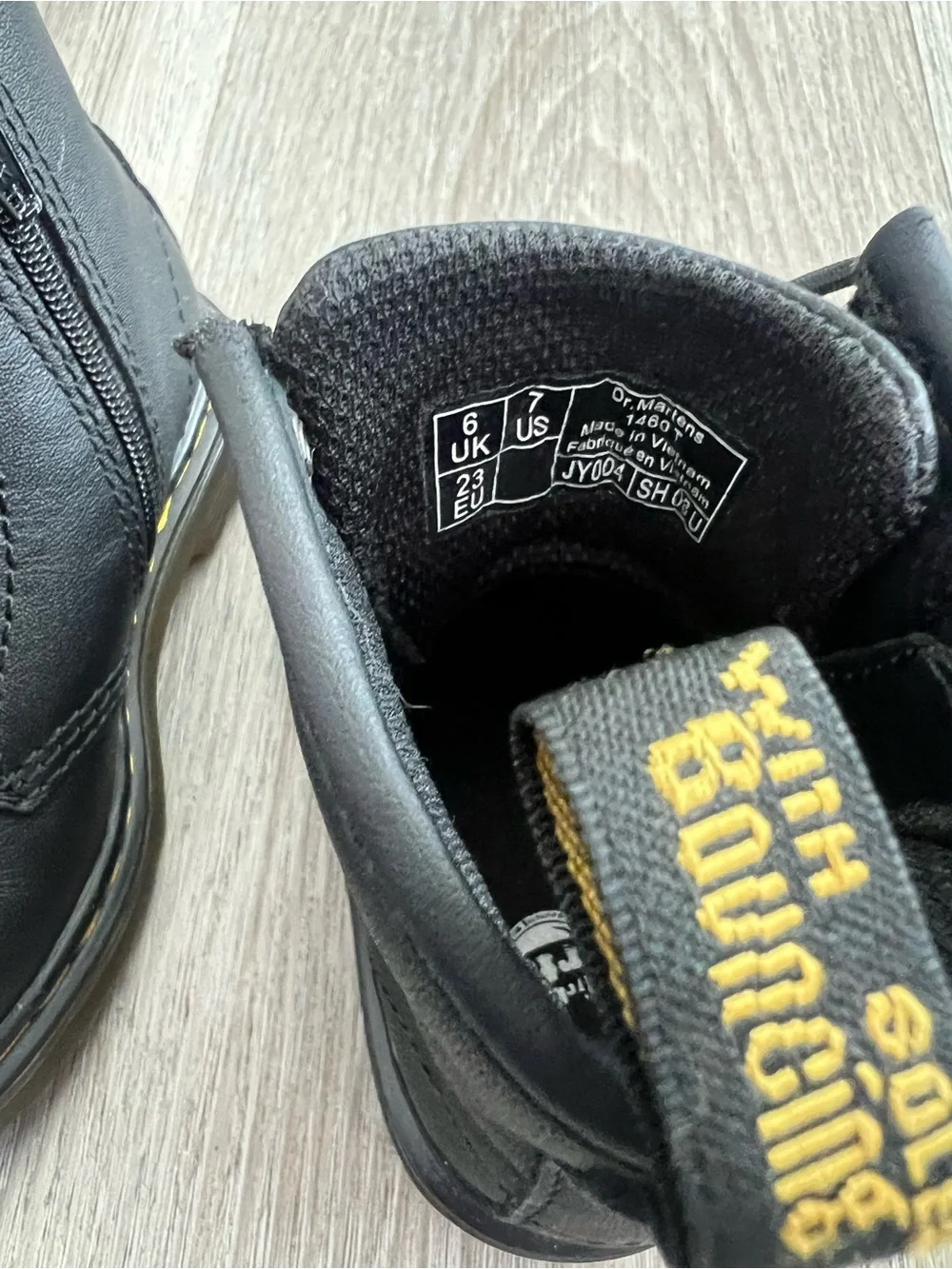 Dr. Martens kids Black Combat Boots